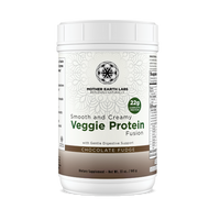 Organic plant-based veggie protein powder, Chocolate Fudge, by Mother Earth Labs