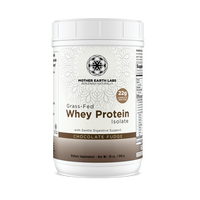 Grass-fed whey protein isolate powder, Chocolate Fudge, by Mother Earth Labs