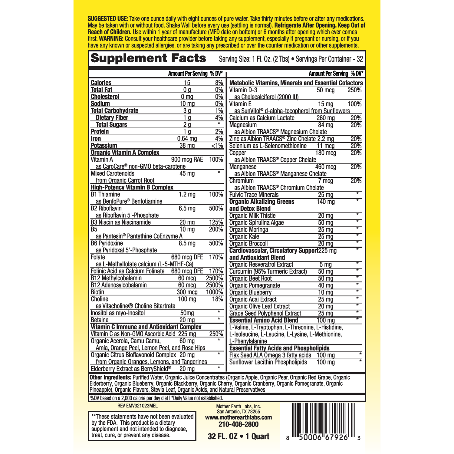Essential MultiVitamins Quart Dispensing | Bio-Available Liquid Vitamin ...