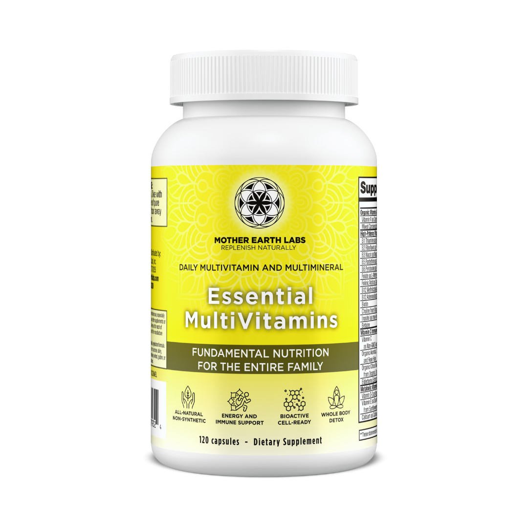 Essential MultiVitamins daily multivitamin capsules by Mother Earth Labs