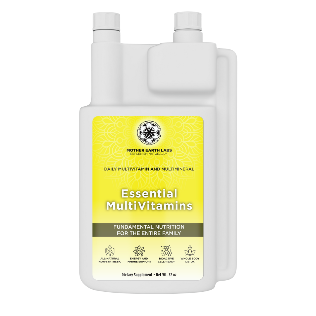 Essential MultiVitamins Liquid Multivitamin – 32 oz Dispensing Quart by Mother Earth Labs