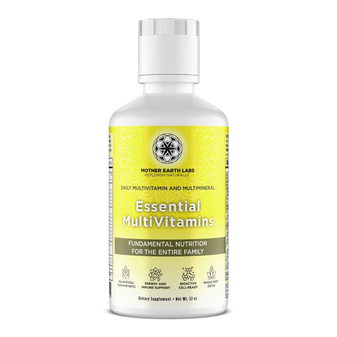 Essential MultiVitamins Liquid Multivitamin – 32 oz Round Quart by Mother Earth Labs
