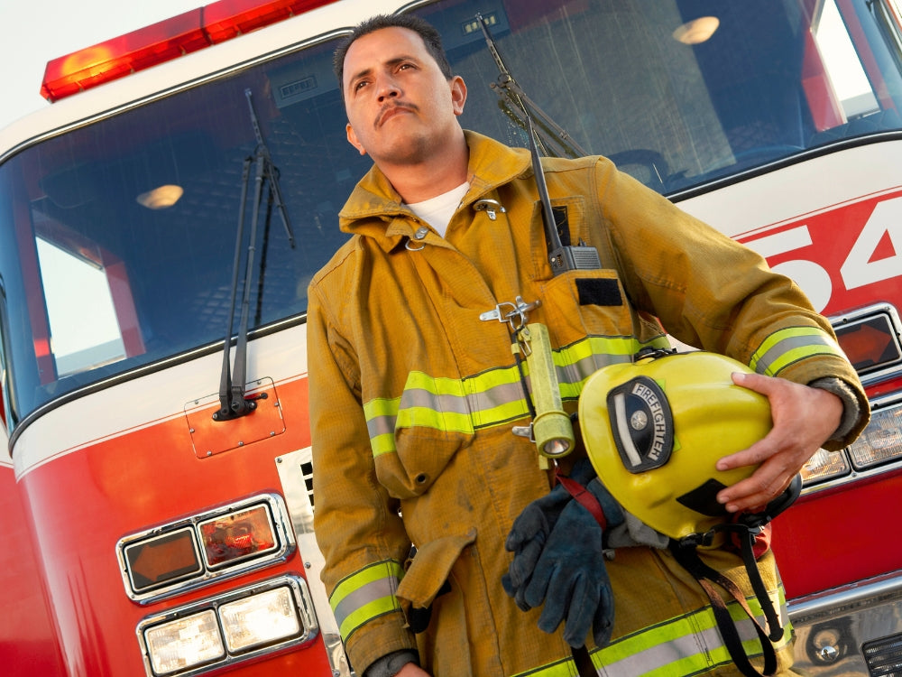 image of a fire fighter