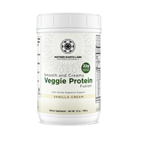 Organic plant-based veggie protein powder, Vanilla Cream, by Mother Earth Labs
