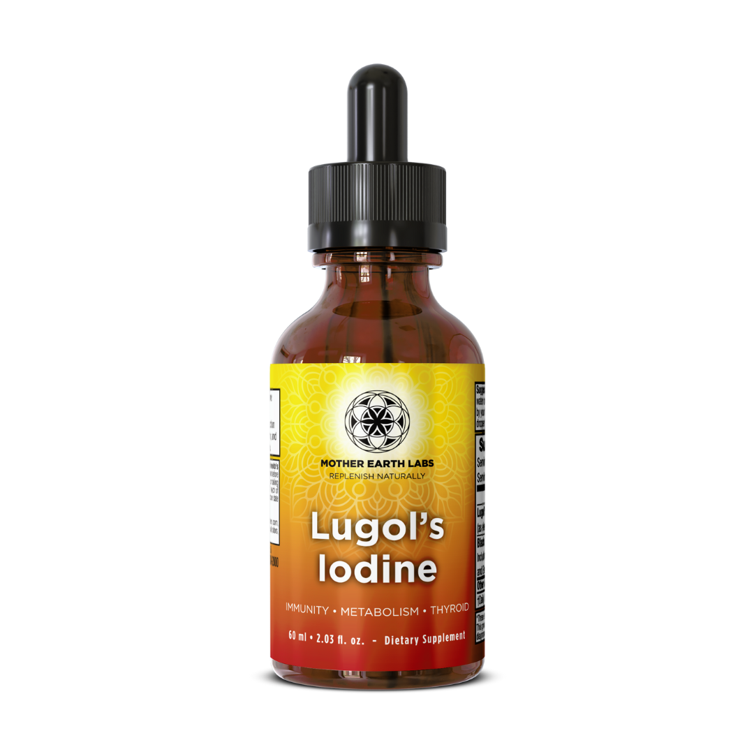 Lugol's Iodine Liquid Drops with Fulvic Acid – 2 oz by Mother Earth Labs