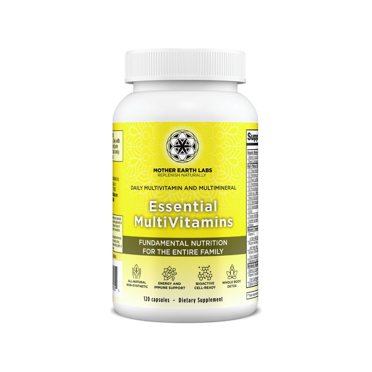Essential MultiVitamins daily multivitamin capsules by Mother Earth Labs