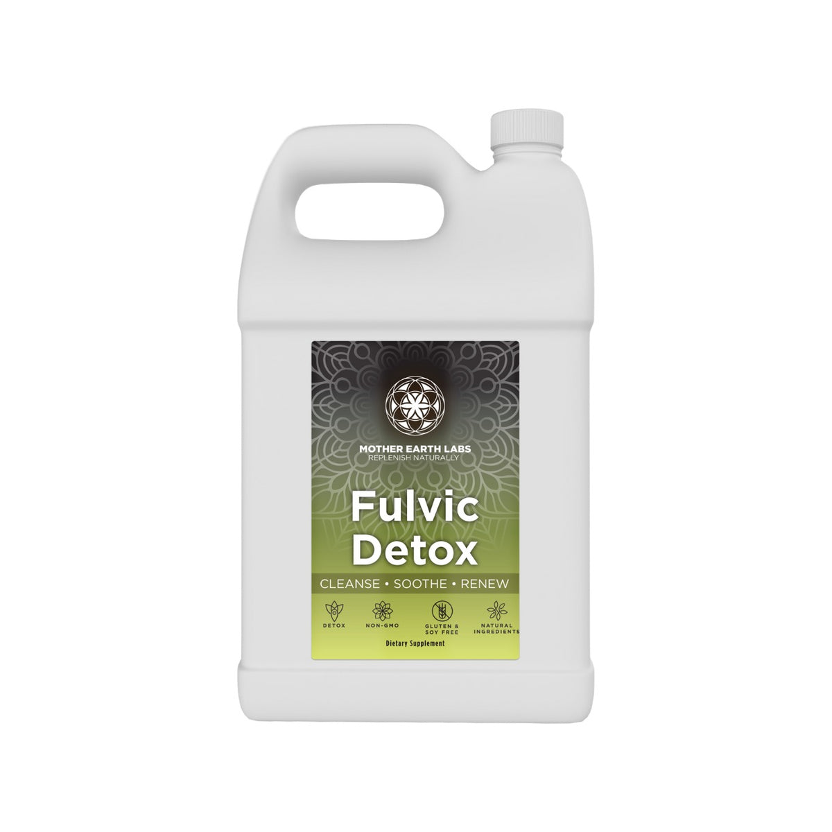 Fulvic Detox Liquid – Demineralized Fulvic Acid, 1 Gallon by Mother Earth Labs