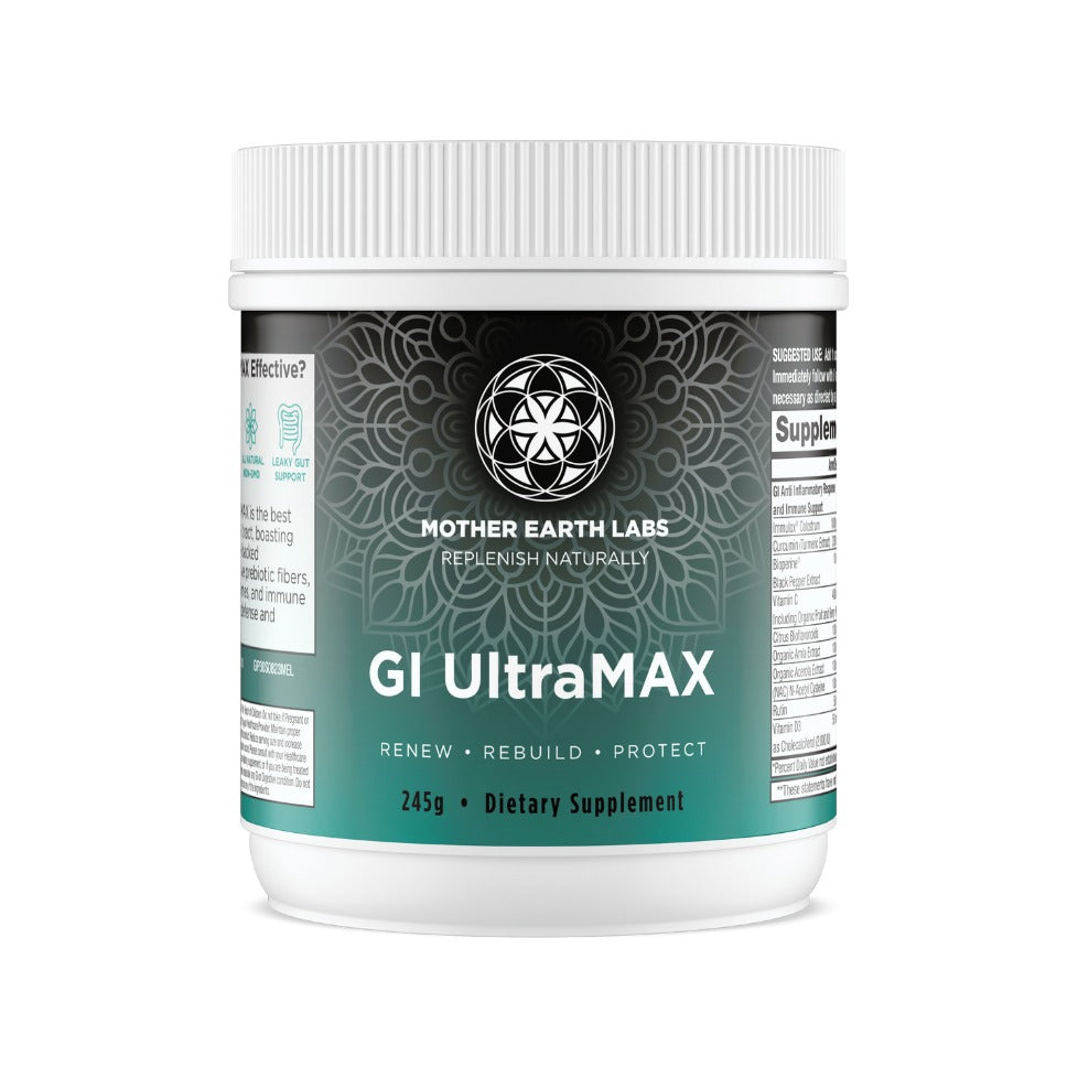 GI UltraMAX gut health powder by Mother Earth Labs