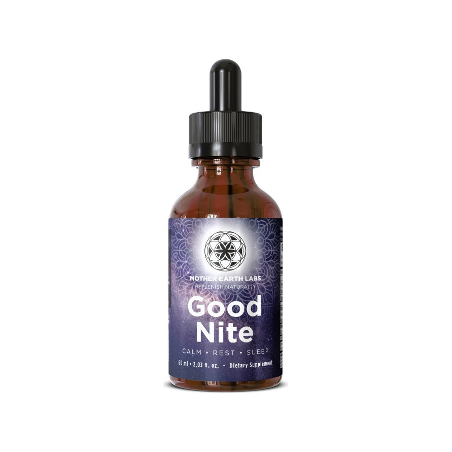 Good Nite Liquid Sleep Drops – Melatonin, GABA & L-Theanine, 2 oz by Mother Earth Labs
