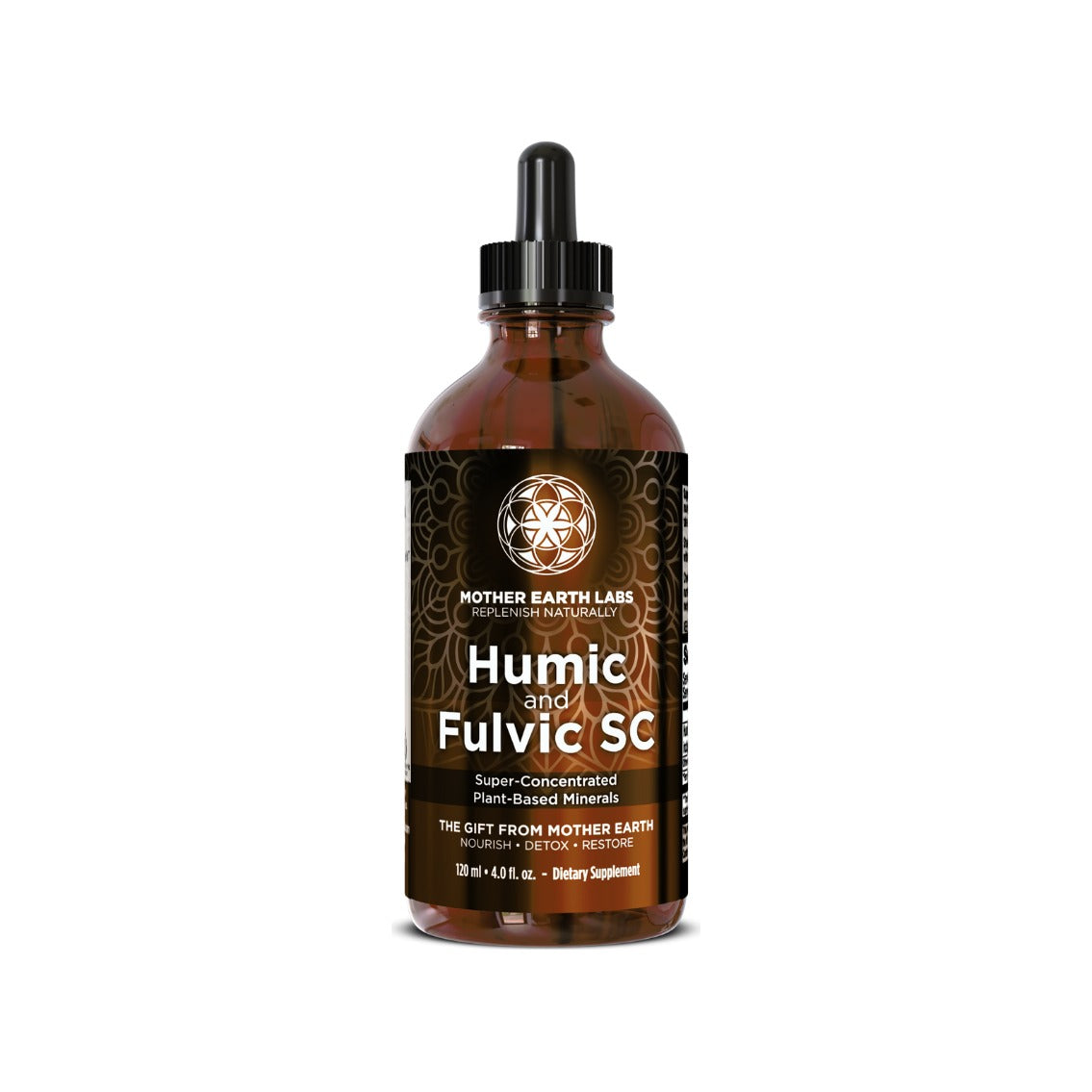 Humic & Fulvic SC Concentrated Liquid Drops – 4 oz by Mother Earth Labs