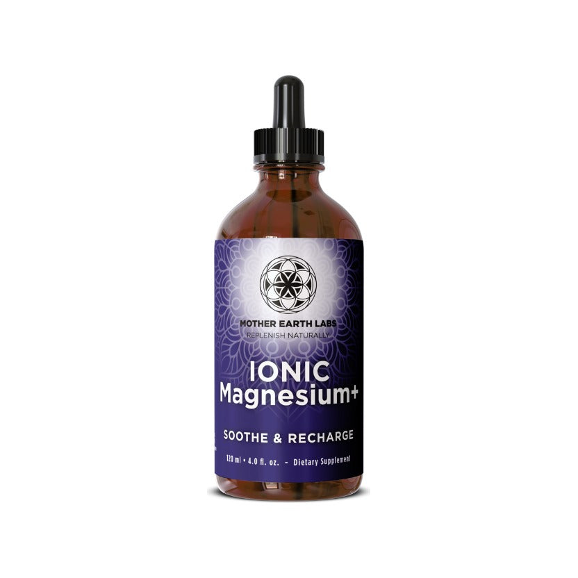 Ionic Magnesium+ Liquid Magnesium Drops with Fulvic Acid – 4 oz by Mother Earth Labs