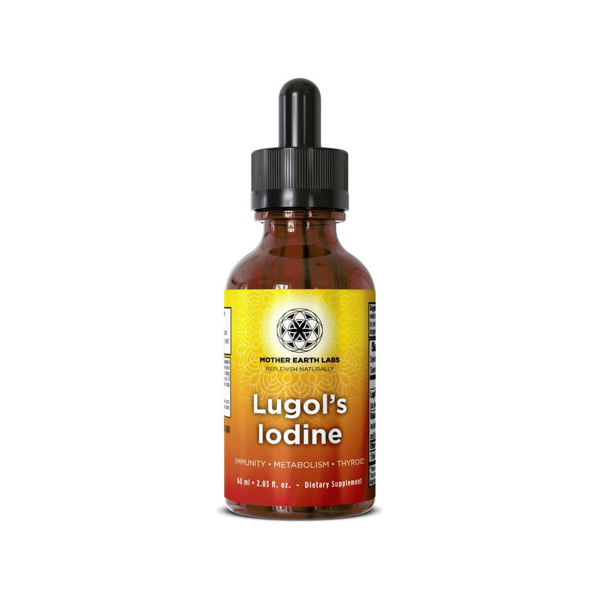 Lugol's Iodine Liquid Drops with Fulvic Acid – 2 oz by Mother Earth Labs