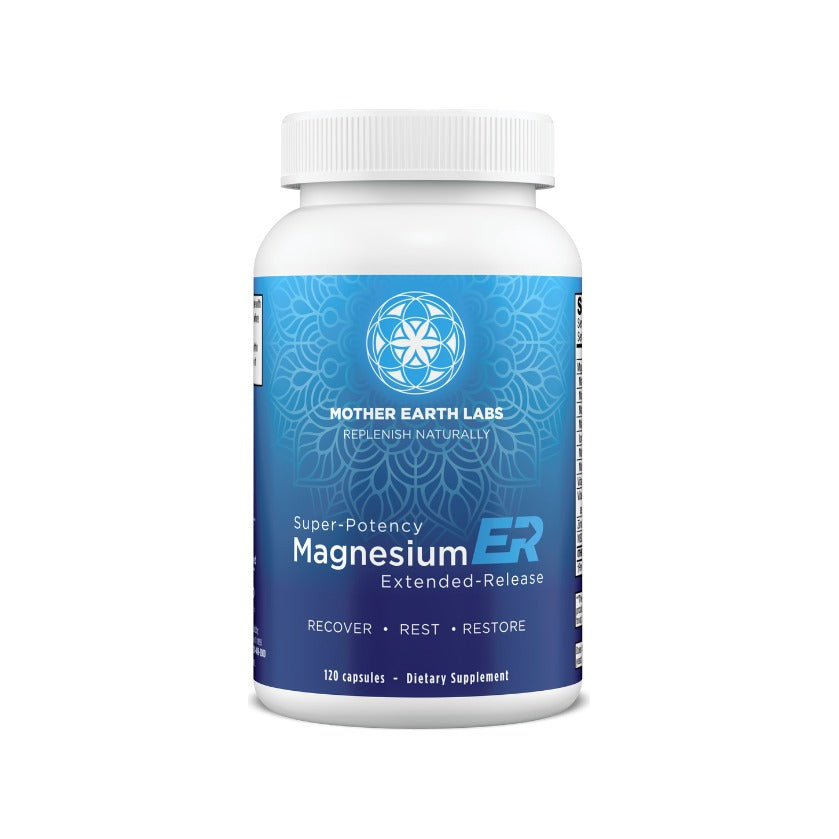 MagnesiumER 7-form magnesium complex, 120 plant-based capsules, by Mother Earth Labs