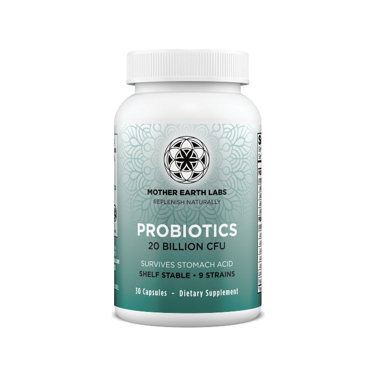 Probiotics 20 billion CFU capsules by Mother Earth Labs