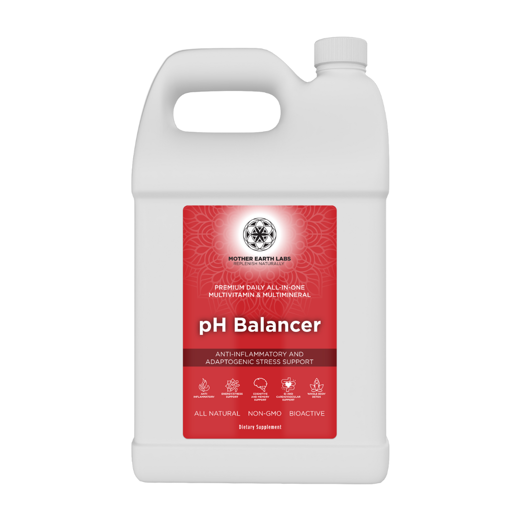 pH Balancer Liquid Multivitamin with Adaptogens – 1 Gallon by Mother Earth Labs
